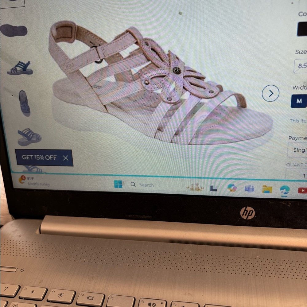 JBU Women's Cream Sandals